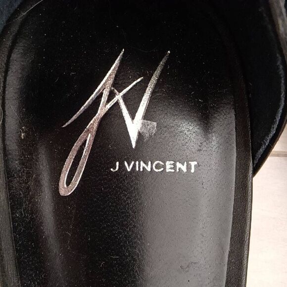 J Vincent Women's Weave Pattern Espadrille Flats Shoes Black 8.5M - Picture 5 of 6